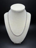 18" Silver 11ctw VS/VVS Lab Diamond Tennis Chain 3mm 21.1g