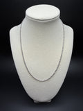 18" 14K White Gold Rope 2.2mm 6.91g