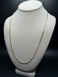 24" 14k Yellow Gold Cuban 3mm 17.93g