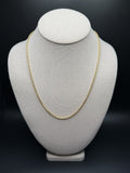 20" 14K Yellow Gold Fancy Cable 3mm 5.4g