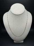 22 inch 2.5mm Figaro chain in 14K yellow gold, 4.7g, view 2 - Ott Family Jewelry