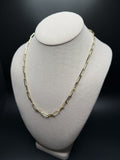 20" 14k Yellow Gold Paperclip 5mm 24.1g