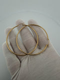 60mm 14K Yellow Gold Hoops 3.0g