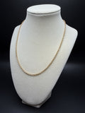 18" 14K Yellow Gold Fancy Cable 3mm 4.9g