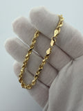 7.5" 14k Yellow Gold Rope 4.5mm 13.45g