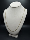 26 inch 2.7mm Figaro chain in 14K yellow gold, 6.0g, view 3 - Ott Family Jewelry
