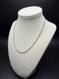 16" 14K White Gold Franco Chain 1.5mm 4.9g