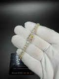 7" 4mm gold over silver moissanite tennis bracelet, 12.33ctw D VVS1, 12.4g – Ott Family Jewelry (3)