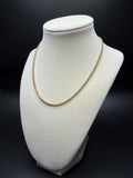 16" 14k Yellow Gold Foxtail Franco 2mm 5.8g