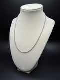 18" 14K White Gold Rope 2.2mm 6.91g
