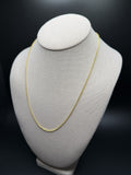 20" 14K Yellow Gold Franco Chain 1.8mm 7.8g