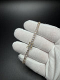 7" 14K Yellow Gold 7.18ctw E-F VS Lab Diamond Tennis EGL Certified – 3.5mm – 9.20g