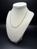 16 inch 2mm foxtail Franco chain in 14K yellow gold, 4.1g, view 3 - Ott Family Jewelry