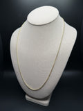 24" 14k Yellow Gold Foxtail Franco 2mm 4.3g