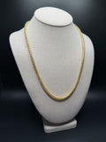22" 14K Yellow Gold Franco 4mm 52.6g