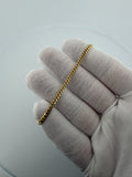 7" 14k Yellow Gold Cuban 3mm 5.72g