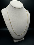 24" 10k Yellow Gold Cuban 2mm 6.22g