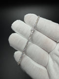 7" 14k White Gold 3ctw+ F VS1 Lab Diamond Tennis Bracelet EGL Certified 5.5g
