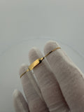 5.5-6.25" 14K Yellow Gold Box Link Baby ID Bracelet 5mm 2.0g