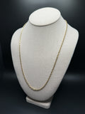 24" 14K Yellow Gold Heavy Fancy Anchor 2.5mm 16.1g