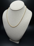 18" 14k Yellow Gold Rounded Box 2.5mm 6.6g