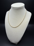 16" 14k Yellow Gold Rope 2.5mm 7.6g