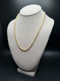 20" 14K Yellow Gold Foxtail Franco 3mm 9.85g