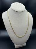 22" 14k Yellow Gold Cuban 3mm 15.4g