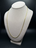 24" 10K Yellow Gold Cuban Chain 3mm 14.4g