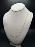 22" 14K Yellow Gold Franco 1.3mm 3.8g