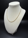 16" 10K Yellow Gold Rope Chain 2.5mm 6.8g