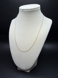 18" 14k Yellow Gold Herme$ Chain 1mm 2.04g