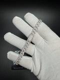 9" 8mm silver moissanite Cuban bracelet, 5.5ctw D VVS1, 25.9g – Ott Family Jewelry (3)