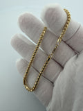 8" 14K Yellow Gold Franco 3mm 10.3g