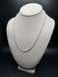 20 inch 2.5mm rope chain in 14K white gold, 9.6g, view 3 - Ott Family Jewelry