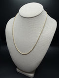 20" 14k Yellow Gold Rope 2.5mm 9.45g