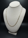 22 inch 4mm Figaro chain in 14K yellow gold, 11.9g, view 3 - Ott Family Jewelry