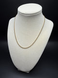 16" 14K Yellow Gold Foxtail Franco 2mm 4.1g
