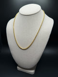 20" 14K Yellow Gold Foxtail Franco 3mm 9.73g