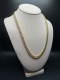 22" 14k Yellow Gold Curb 7.5mm 40.56g