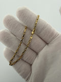 7.5" 14k Yellow Gold Herme$ Link 2.5mm 5.1g