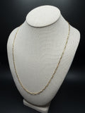 24" 14K Yellow Gold Paperclip 3mm 7.2g
