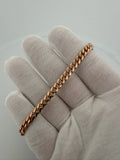 8" 14K Rose Gold Cuban 5.5mm 19.3g