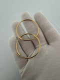 40mm x 2mm 14K yellow gold hoop earrings, 2.8g – Ott Family Jewelry (3)