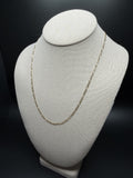 20" 14K Yellow Gold Figaro 2.5mm 4.3g