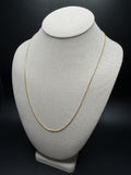 22" 10k Yellow Gold Franco 1mm 4.82g