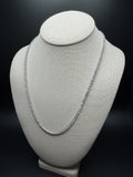 21" Silver 16ctw VS/VVS Lab Diamond Tennis Chain 3.4mm 21.3g