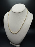 20" 14k Yellow Gold Rope 3.5mm 6.8g