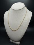 20 inch 3mm cable chain in 14K yellow gold, 5.3g, view 3 - Ott Family Jewelry