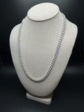22" 8mm silver moissanite Cuban chain, 13.8ctw D VVS1, 64.7g – Ott Family Jewelry (3)